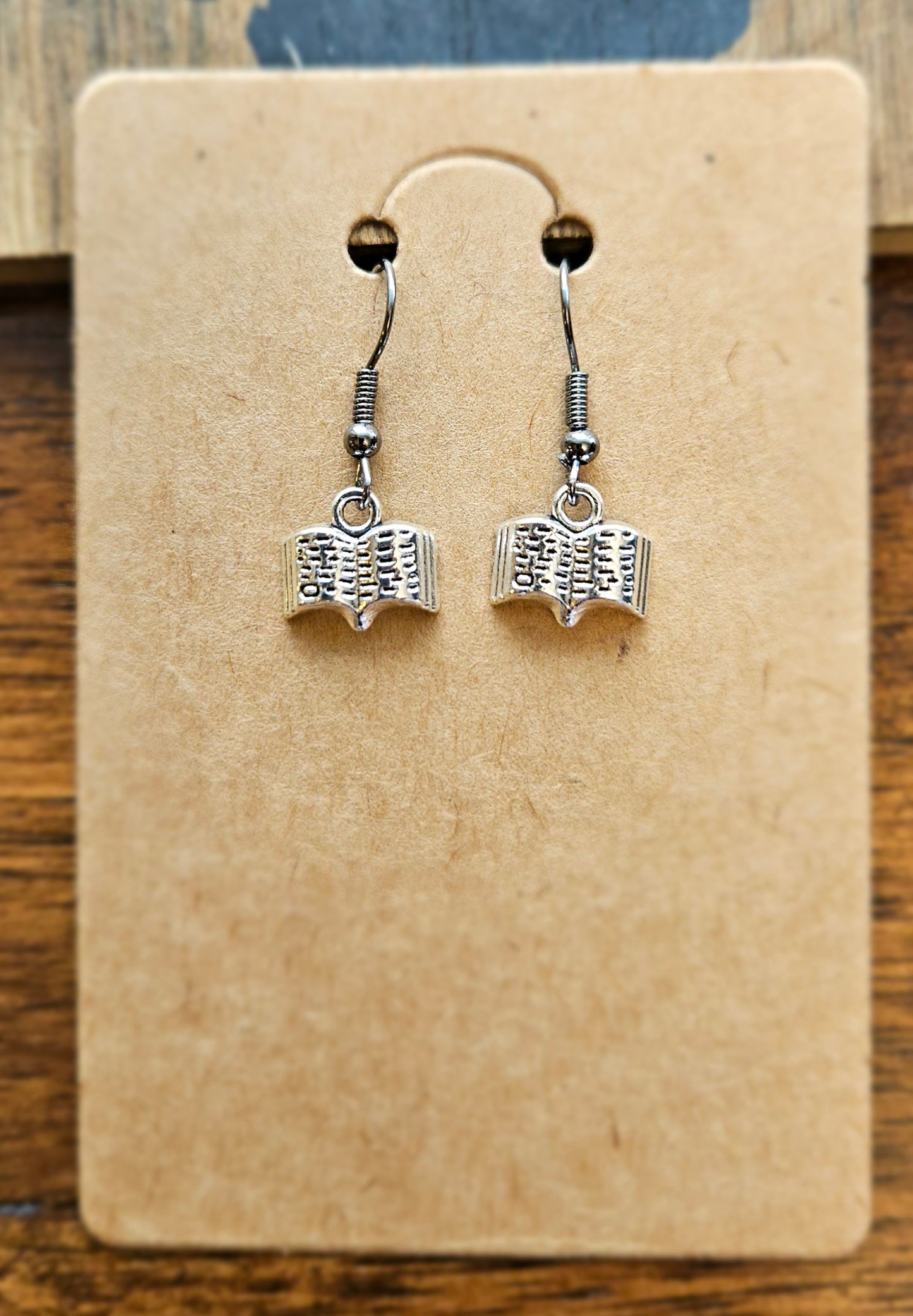 Open Book Earrings