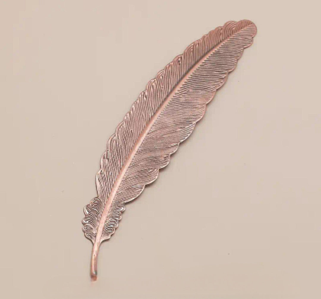 Feather Bookmark - Rose Gold