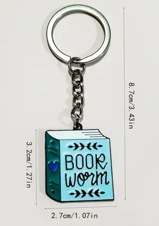 "Bookworm" Keychain