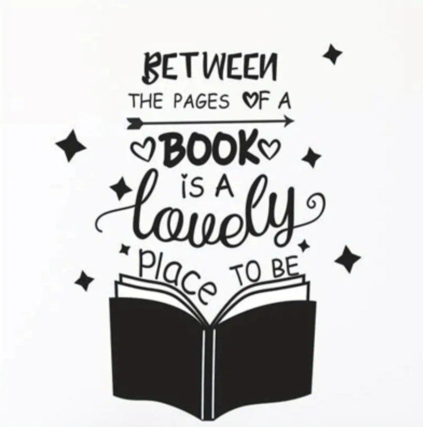 "Between the pages of a book..." Wall Decal
