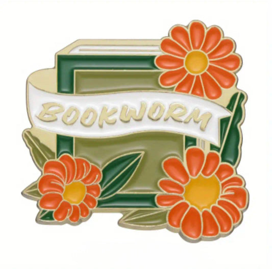 "Bookworm" Pin
