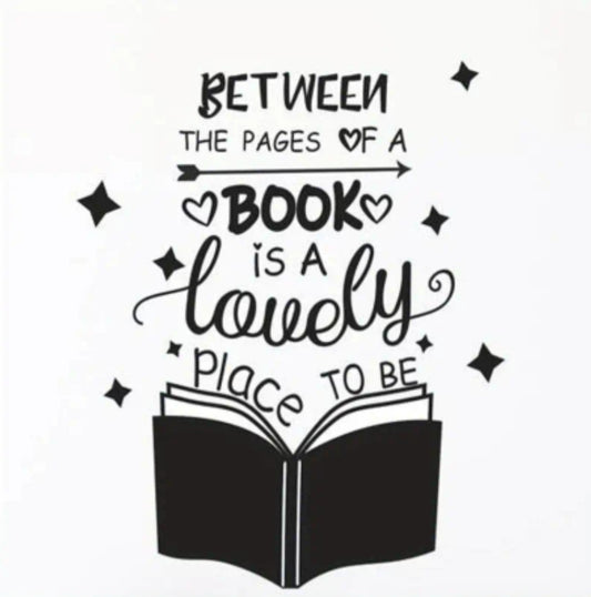 "Between the pages of a book..." Wall Decal