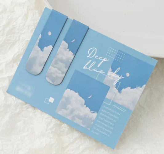 "Deep Blue Sky" Magnetic Bookmarks