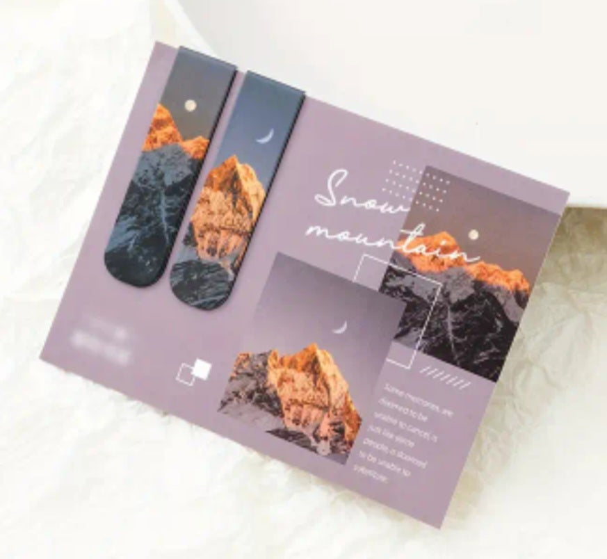 "Snow Mountain" Magnetic Bookmark