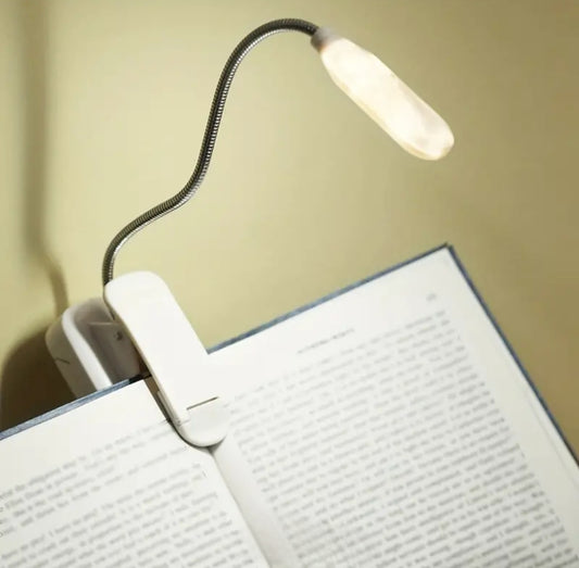 Clip on Book Light - White
