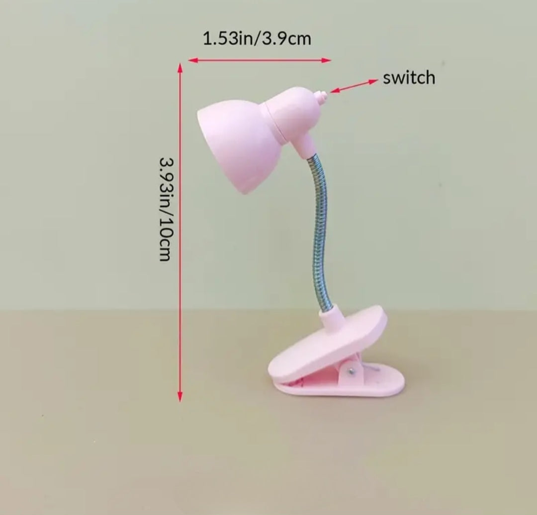 Clip on Book Light - Pink