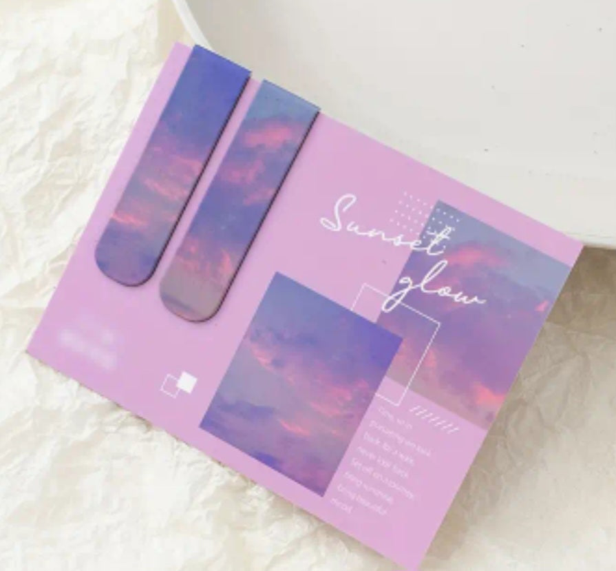 "Sunset Glow" Magnetic Bookmarks