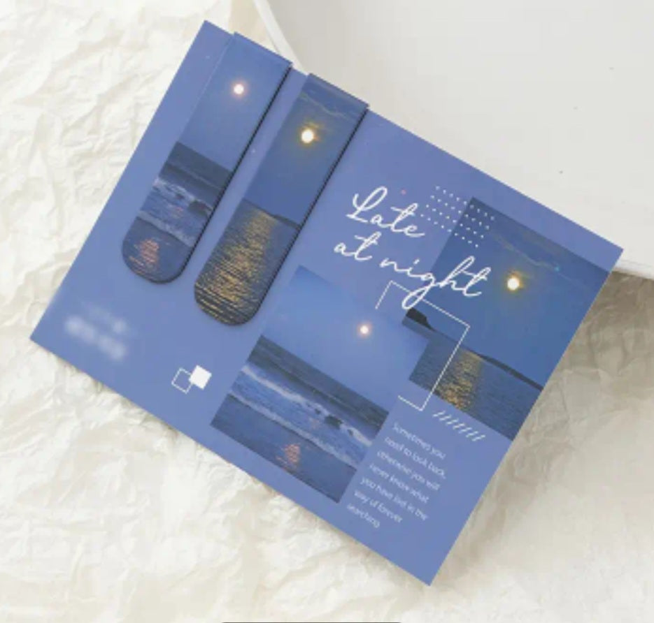 "Late at Night" Magnetic Bookmarks